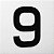 Número 9 de Acrílico 15cm de Altura - Imagem 2