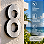 Número 4 Residencial 20cm em Aço Inox 304 Linha Marine - Imagem 4