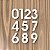 Número "6" de Apartamento em Acrílico Branco 5cm - Imagem 3