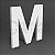 Letra "M" de Acrílico 20cm - Imagem 2