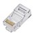 Plug RJ45 Cat5e 8x8 - Conector Rede Ethernet Macho para Cabos UTP - Alta Performance - Imagem 1