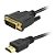 Cabo DVI para HDMI 5 Metros Full HD 1080p Para Conectar PC/Monitor Antigo em TV/Placa Nova - Imagem 1