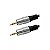 Cabo Auxiliar P2 Estéreo x P2 Estéreo Macho 5 Metros Plug Metal para Som a Longa Distância - Imagem 1