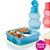 Tupperware Basic Line com Divisórias 550ml + Eco Kids Garrafa Sapo 350ml Azul - Imagem 1