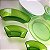 Tupperware Dominó kit 6 peças Policarbonato Verde - Imagem 3