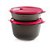 Tupperware Cristalwave kit 2 peças Vermelho e Preto - Imagem 1