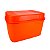 Tupperware Visual Box com Bandeja 4,5 litros laranja Coral - Imagem 1