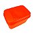 Tupperware Visual Box com Bandeja 4,5 litros laranja Coral - Imagem 3