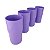 Tupperware Copo Colors 350ml Roxo Lavanda 4 Peças - Imagem 1