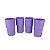 Tupperware Copo Colors 350ml Roxo Lavanda 4 Peças - Imagem 4