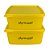 Kit Tupperware Jeitosinho Aqui tem Arroz II 400ml Amarelo 2 peças - Imagem 1