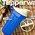 Tupperware Quick Shake Plus Azul 500ml - Imagem 1