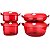 Tupperware Cristal Pop Vermelho Kit 4 peças - Imagem 3