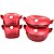 Tupperware Cristal Pop Vermelho Kit 4 peças - Imagem 2