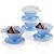 Kit Tupperware Tacinha para Sobremesa 130ml Azul 4 Peças - Imagem 1