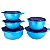 Tupperware Preparação kit 5 peças Azul Celeste - Imagem 1