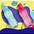 Garrafa Tupperware Eco Tupper Plus Mar + Lichia 310ml - Imagem 1