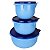 Tupperware Tigela Batedeira kit 3 peças Azul Celeste - Imagem 1