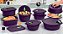 Kit Tupperware PDA 11/2022 Micro-ondas Roxo 8 peças - Imagem 4