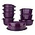 Kit Tupperware PDA 11/2022 Micro-ondas Roxo 8 peças - Imagem 3