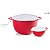 Tupperware Criativa Par Perfeito Vermelho kit 2 peças 14 + 3 litros - Imagem 2