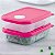 Tupperware Freezertime 300ml Rosa kit 2 peças - Imagem 1