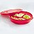 Tupperware Cristalwave com Divisórias 1,4 litro Geração II Vermelha - Imagem 1