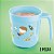 Tupperware Caneca Leitinho 400ml Azul kit 2 peças - Imagem 1