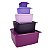 Kit Tupperware Basic Line Roxo 5 peças - Imagem 1