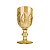 Taça de Água de Vidro Ambar Dourada 260ml - Imagem 2