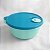 Tupperware Cristalwave 1,5 litros Verde Mint e tampa azul - Imagem 1