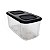 Tupperware Clear Mate Retangular 460ml Preto - Imagem 1