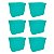 Kit Tupperware Freezer Line 1,1 litro Verde 6 peças - Imagem 1
