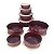 Kit Tupperware PDA 06/2023 Tigelas Toque Mágico Rustic Marsala 8 peças - Imagem 2