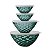 Kit Tupperware Tigela Prisma Verde 4 peças Verde Esmeralda - Imagem 1
