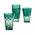 Kit Tupperware Copo Prisma 475ml Verde Esmeralda 4 peças - Imagem 1
