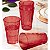 Tupperware Copo Prisma 475ml kit 4 peças Vermelho - Imagem 1
