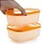 Tupperware Freezer Line 450ml Papaya - Imagem 2