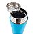 Garrafa Térmica Aço Inox com Termômetro Led 500ml Azul Céu - Imagem 3