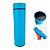 Garrafa Térmica Aço Inox com Termômetro Led 500ml Azul Céu - Imagem 1