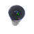 Garrafa Térmica Aço Inox com Termômetro Led 500ml Azul Glitter - Imagem 5