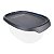 Tupperware Toque + Touch Fresh Oval 540ml Preto Translúcido - Imagem 1