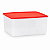 Tupperware Caixa Espaçosa 6,5 litros Vermelha Translúcida - Imagem 1