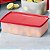 Tupperware Caixa Ideal 1,4 litro Vermelha Translúcida - Imagem 1