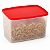 Tupperware Espaçosa 3 litros Vermelha Translúcida - Imagem 4