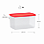 Tupperware Espaçosa 3 litros Vermelha Translúcida - Imagem 2
