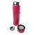 Garrafa Térmica Aço Inox com Termômetro Led 500ml Rosa Glitter - Imagem 4