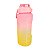 Garrafa de Água 2 litros Squeeze Academia com Alça Rosa Amarelo - Imagem 1