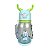 Garrafa Squeeze Alce Infantil com Alça 600ml Azul e Verde + Adesivos - Imagem 1