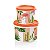 Tupperware Caixa Flamingo Kit 2 peças Laranja - Imagem 2